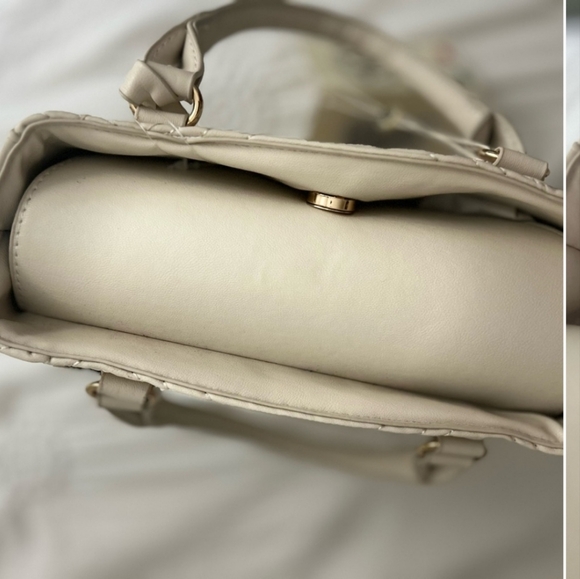 Valentino 🔽 Orlandi Tote Bag Quilted  Original V in luxurious bone - Picture 5 of 8